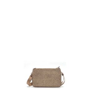 BORBONESE - Eco Line Tracolla Small - Beige/Brown