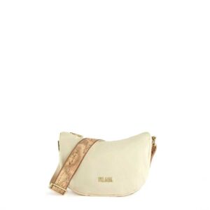 ALVIERO MARTINI 1A CLASSE – Nylon Eco Vibe Tracolla a mezzaluna piccola – Avorio