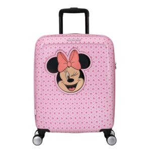 AMERICAN TOURISTER - Funlight Disney Trolley 4 ruote 55cm - Minnie Lenticular Pink