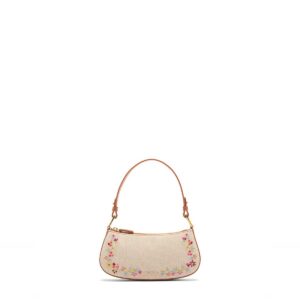 COCCINELLE - Merveille Lencos Embroidery - Multicolor/Cuir