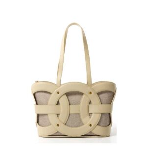BORBONESE - All Round Shopper Medium - Sand