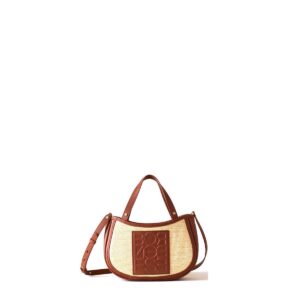 BORBONESE - Riviera Shopper Small - Beige/Coconut