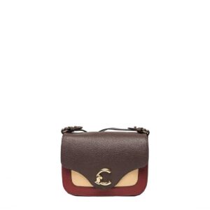 COCCINELLE - C-Me Tricolor Grained Leather Small - Ribes/Brunette/Betulle