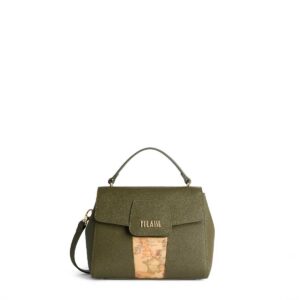 ALVIERO MARTINI 1A CLASSE – Windy City Borsa a mano con patta – Verde Muschio