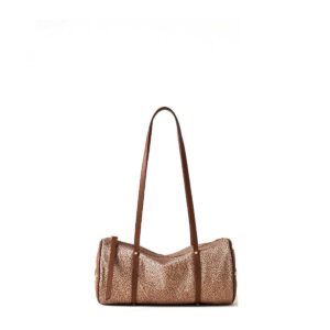 BORBONESE - Vis a Vis Bauletto Medium - Beige/Brown