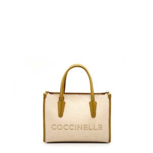COCCINELLE - Myrtha26 Canvas Small - Natural/Seagrass