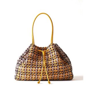 BORBONESE - La Nido Borsa Large - Multicolore OP/Saffron