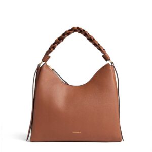 COCCINELLE - Boheme Shoulder Bag Medium - Cognac/Noir