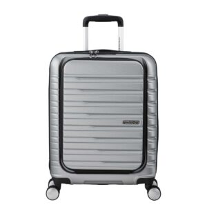 AMERICAN TOURISTER - Flashline Trolley 4 ruote 55cm Easy Access - Sky Silver
